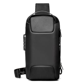 WEIXIER 9529 Chest Bag Men Canvas Casual Anti-theft One-Shoulder Bag