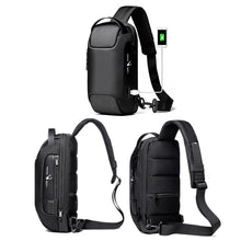 Load image into Gallery viewer, WEIXIER 9529 Chest Bag Men Canvas Casual Anti-theft One-Shoulder Bag