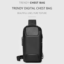 Load image into Gallery viewer, WEIXIER 9529 Chest Bag Men Canvas Casual Anti-theft One-Shoulder Bag