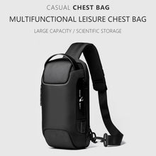 Load image into Gallery viewer, WEIXIER 9529 Chest Bag Men Canvas Casual Anti-theft One-Shoulder Bag