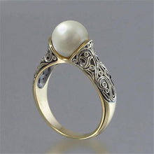 Load image into Gallery viewer, Women Retro Style Inlaid Delicate Synthetic Pearl Ring Jewelry, 6, 7, 8, 9, 10, 5, 11, 12