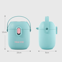 Load image into Gallery viewer, 2 PCS YOLE KID Baby Milk Powder Box Large-Capacity Portable Out-Packing Gimi Powder Box Baby Food Supplement Storage Sealed Tank, Mustard Yellow, Matcha Green, Olive Green, Peacock Blue, Cinnabar Red, Rouge Powder