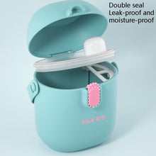 Load image into Gallery viewer, 2 PCS YOLE KID Baby Milk Powder Box Large-Capacity Portable Out-Packing Gimi Powder Box Baby Food Supplement Storage Sealed Tank, Mustard Yellow, Matcha Green, Olive Green, Peacock Blue, Cinnabar Red, Rouge Powder