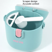 Load image into Gallery viewer, 2 PCS YOLE KID Baby Milk Powder Box Large-Capacity Portable Out-Packing Gimi Powder Box Baby Food Supplement Storage Sealed Tank, Mustard Yellow, Matcha Green, Olive Green, Peacock Blue, Cinnabar Red, Rouge Powder
