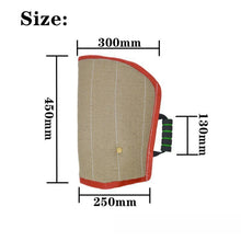 Load image into Gallery viewer, Red Twill Jute Training Dog Bite Sleeve Open Sleeve Protector Pet Products, Red Twill Jute