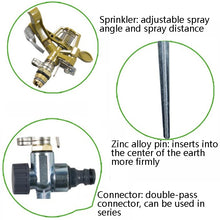 Load image into Gallery viewer, Rotating Lawn Sprinklers Zinc Alloy Gardens Agricultural Rocker Sprinklers, Rotating Lawn Sprinklers