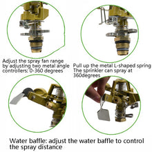 Load image into Gallery viewer, Rotating Lawn Sprinklers Zinc Alloy Gardens Agricultural Rocker Sprinklers, Rotating Lawn Sprinklers