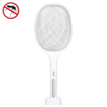 Load image into Gallery viewer, Electrical Mosquito Swatter Mosquito Killer Two-In-One USB Rechargeable Household Electrical Mosquito Swatter, LEDx3  Gray (Handle Charging), LEDx3 Blue (handle charging), LEDx6 Gray (Base Charging), LEDx6 Purple (Base Charging)                        ...