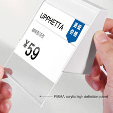 Load image into Gallery viewer, Acrylic Triangle Price Tag Student Desk Seat Board (White), 7.4x5.3cm (White), 7.4x10.5cm (White), 7.4x5.3cm (Black), 7.4x10.5cm (Black)