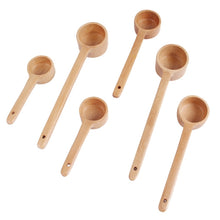 Load image into Gallery viewer, Long-Handled Wooden Spoon Seasoning Spoon Dessert Coffee Milk Tea Spoon, Seasoning Spoon Small, Seasoning Spoon Medium, Seasoning Spoon Large