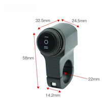 Load image into Gallery viewer, Motorcycle Aluminum Alloy Modified Waterproof One In Two Out Three-Wire Universal Switch, Universal Switch