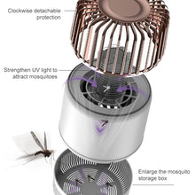 Load image into Gallery viewer, USB Photocatalyst Mosquito Killer Electrical Shock Two-In-One Mosquito Killer, White Gold  (Electric Shock + Suction), Black Gold (Electric Shock + Suction), White (Electric Shock), Black  (Electric Shock)