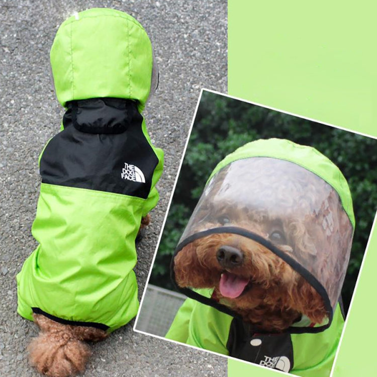 Seasons Universal Raincoat For Dogs Four-Legged Clothing Transparent PU Waterproof Clothing, S, M, L, XXXL, XXXXL