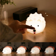 Load image into Gallery viewer, ZD-27 Cute Hedgehog Night Light Timer Dimming USB Bedside Lamp, Style:, ZD-27 Hedgehog Button Control, ZD-27 Hedgehog Remote Control