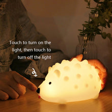 Load image into Gallery viewer, ZD-27 Cute Hedgehog Night Light Timer Dimming USB Bedside Lamp, Style:, ZD-27 Hedgehog Button Control, ZD-27 Hedgehog Remote Control