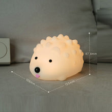 Load image into Gallery viewer, ZD-27 Cute Hedgehog Night Light Timer Dimming USB Bedside Lamp, Style:, ZD-27 Hedgehog Button Control, ZD-27 Hedgehog Remote Control