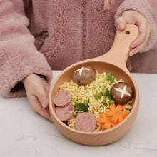 Load image into Gallery viewer, Instant Noodle Bowl Wooden Kimchi Bowl Fruit Salad Wooden Bowl With Handle, Small, Large