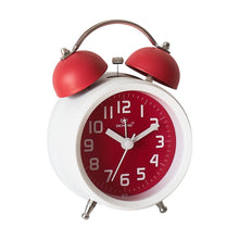 Load image into Gallery viewer, 6016 Simple Bell Small Alarm Clock Students Learning Bedside Clock With Night Light, Red, Green, Coffee Color