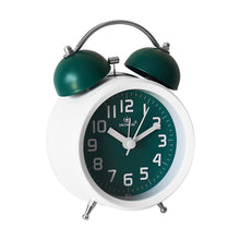 Load image into Gallery viewer, 6016 Simple Bell Small Alarm Clock Students Learning Bedside Clock With Night Light, Red, Green, Coffee Color