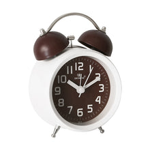 Load image into Gallery viewer, 6016 Simple Bell Small Alarm Clock Students Learning Bedside Clock With Night Light, Red, Green, Coffee Color