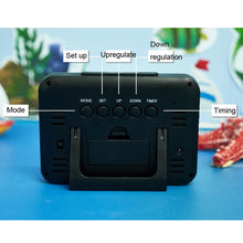 Load image into Gallery viewer, Color Screen Children Electronic Alarm Clock LCD Bedside Alarm Clock, Black Shell Universe, Black Shell Turtle, Black Whale, White Shell Prairie, White Shell Seaside