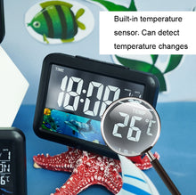 Load image into Gallery viewer, Color Screen Children Electronic Alarm Clock LCD Bedside Alarm Clock, Black Shell Universe, Black Shell Turtle, Black Whale, White Shell Prairie, White Shell Seaside