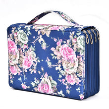 Load image into Gallery viewer, 200 Hole Art Painting Pen Storage Bag Large-Capacity Crocodile Pattern PU Pencil Bag, Black, Purple, Brown, Sapphire, Gray, Khaki Rose, Blue Rose, Green Rose, Pink Rose, Rose Red, Lake Blue