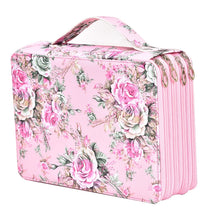 Load image into Gallery viewer, 200 Hole Art Painting Pen Storage Bag Large-Capacity Crocodile Pattern PU Pencil Bag, Black, Purple, Brown, Sapphire, Gray, Khaki Rose, Blue Rose, Green Rose, Pink Rose, Rose Red, Lake Blue