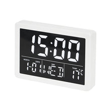 Load image into Gallery viewer, Large Screen LED Clock Bedside Multifunctional Electronic Alarm Clock, White Shell White Light, Black Shell White Light, Black Shell Green Light, Black Shell Orange Light
