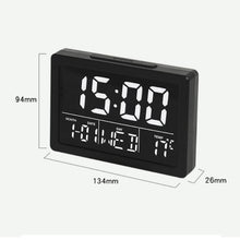 Load image into Gallery viewer, Large Screen LED Clock Bedside Multifunctional Electronic Alarm Clock, White Shell White Light, Black Shell White Light, Black Shell Green Light, Black Shell Orange Light