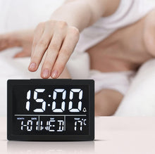 Load image into Gallery viewer, Large Screen LED Clock Bedside Multifunctional Electronic Alarm Clock, White Shell White Light, Black Shell White Light, Black Shell Green Light, Black Shell Orange Light