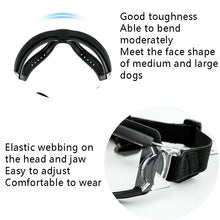 Load image into Gallery viewer, Pet Goggles Dog Transparent Glasses Waterproof Windproof Snowproof Dog Glasses, Transparent Glasses