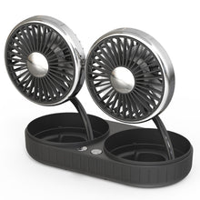 Load image into Gallery viewer, F303 Car USB Fan 12/24V Car Shake Head Fan, F303 (Gold), F303 (Silver)