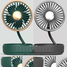 Load image into Gallery viewer, F303 Car USB Fan 12/24V Car Shake Head Fan, F303 (Gold), F303 (Silver)