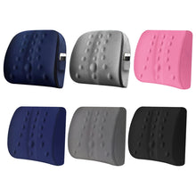 Load image into Gallery viewer, Lumbar Cushion Office Maternity Seat Cushion Car Lumbar Memory Foam Lumbar Pillow,Style:, Standard (Blue), Standard (Gray), Standard (Black), Standard (Pink), 3D (Blue), 3D (Gray), 3D Upgrade Core (Blue), 3D Upgrade Core (Gray)