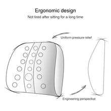 Load image into Gallery viewer, Lumbar Cushion Office Maternity Seat Cushion Car Lumbar Memory Foam Lumbar Pillow,Style:, Standard (Blue), Standard (Gray), Standard (Black), Standard (Pink), 3D (Blue), 3D (Gray), 3D Upgrade Core (Blue), 3D Upgrade Core (Gray)