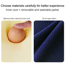Load image into Gallery viewer, Lumbar Cushion Office Maternity Seat Cushion Car Lumbar Memory Foam Lumbar Pillow,Style:, Standard (Blue), Standard (Gray), Standard (Black), Standard (Pink), 3D (Blue), 3D (Gray), 3D Upgrade Core (Blue), 3D Upgrade Core (Gray)