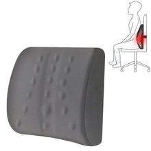 Load image into Gallery viewer, Lumbar Cushion Office Maternity Seat Cushion Car Lumbar Memory Foam Lumbar Pillow,Style:, Standard (Blue), Standard (Gray), Standard (Black), Standard (Pink), 3D (Blue), 3D (Gray), 3D Upgrade Core (Blue), 3D Upgrade Core (Gray)