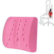 Load image into Gallery viewer, Lumbar Cushion Office Maternity Seat Cushion Car Lumbar Memory Foam Lumbar Pillow,Style:, Standard (Blue), Standard (Gray), Standard (Black), Standard (Pink), 3D (Blue), 3D (Gray), 3D Upgrade Core (Blue), 3D Upgrade Core (Gray)
