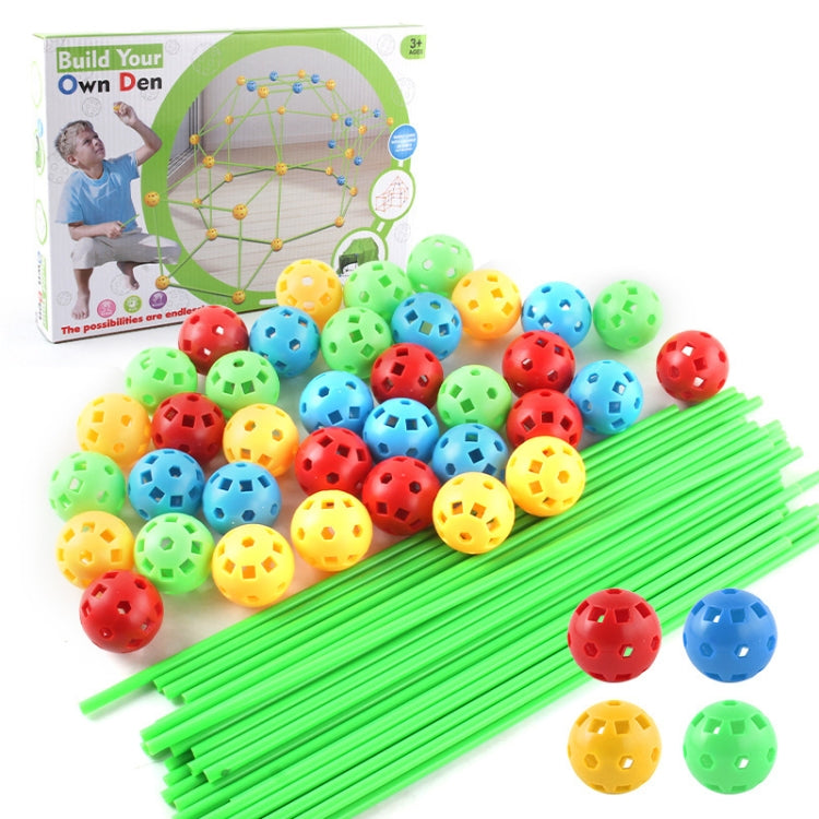 87 in 1 DIY Assembling Play House DIY Children Tent Building Toy, Style: