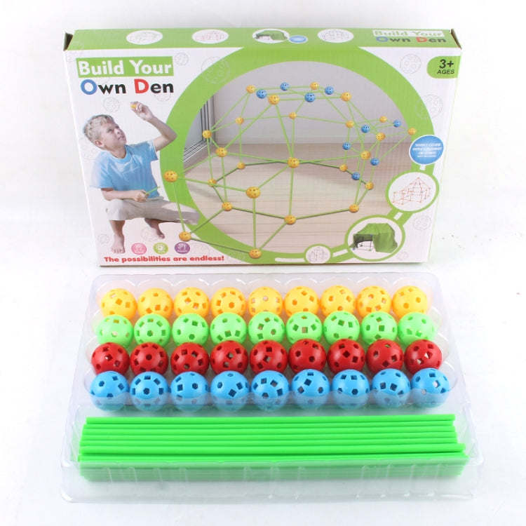 87 in 1 DIY Assembling Play House DIY Children Tent Building Toy, Style: