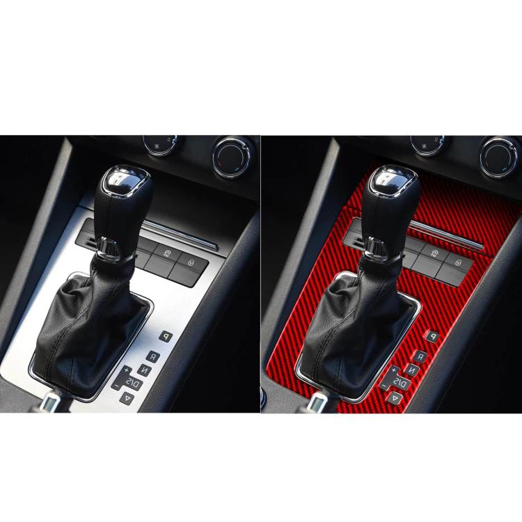 For 2017-2021 Skoda Octavia Right-Hand Drive 2pcs /Set Gear Shift Panel Trim Sticker, Right-Hand Drive