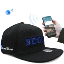 Load image into Gallery viewer, Bluetooth LED Advertising Cap Supports Scrolling Characters/Mobile Phone Word Change/Multi-Language，Random Color Delivery