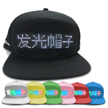 Load image into Gallery viewer, Bluetooth LED Advertising Cap Supports Scrolling Characters/Mobile Phone Word Change/Multi-Language，Random Color Delivery