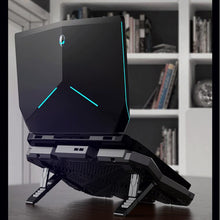 Load image into Gallery viewer, COOLCOLD RGB Notebook Radiator Six Fan Adjustable Laptop Cooling Base, 5V Speed  Colorful Version, 5V Touch 12 Symphony Version