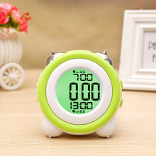 Load image into Gallery viewer, 0705 Big Volume Simple Three-Dimensional LED Alarm Clock Mute Luminous Electronic Clock, Red, Light Blue, Light Green, Orange, Black Shell Green, Black Shell Pink, Black Shell Blue, Black Shell Orange