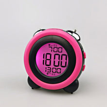 Load image into Gallery viewer, 0705 Big Volume Simple Three-Dimensional LED Alarm Clock Mute Luminous Electronic Clock, Red, Light Blue, Light Green, Orange, Black Shell Green, Black Shell Pink, Black Shell Blue, Black Shell Orange