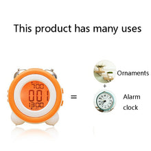 Load image into Gallery viewer, 0705 Big Volume Simple Three-Dimensional LED Alarm Clock Mute Luminous Electronic Clock, Red, Light Blue, Light Green, Orange, Black Shell Green, Black Shell Pink, Black Shell Blue, Black Shell Orange