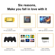 Load image into Gallery viewer, X20 LIFE Classic Games Handheld Game Console with 5.1 inch Screen &amp; 8GB Memory, Support HDMI Output, X20 LIFE / Yellow, X20 LIFE / Blue, X20 LIFE / Gray