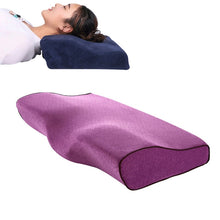 Load image into Gallery viewer, Butterfly Shape Memory Foam Snorked Pillow Slow Rebound Health Care Cervical Pillow, 50x30x10x6cm, 62x34x12x6cm